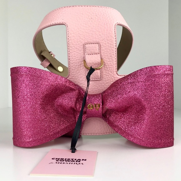 MOSHIQA Christian Cowan Pink Glitter Dog Harness - Picture 12 of 16